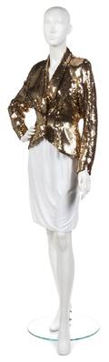 A Thierry Mugler Gold Sequin Jacket