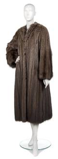 A Brown Fisher Fur Coat
