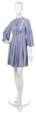 A Jean Muir Pastel Striped Dress