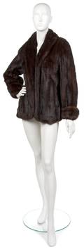 A Brown Mink Coat