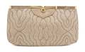 A Judith Leiber Tan Lizardskin Clutch