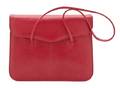 A Judith Leiber Red Lizardskin Bag