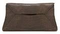A Nancy Gonzalez Brown Crocodile Clutch