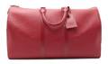 A Louis Vuitton Red Epi Leather Duffle Bag