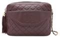A Chanel Burgundy Quilted Leather Bag