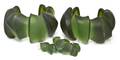 Two Gerda Lynggaard Matching Green Resin Misshapen Cuffs