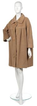 A TrainaNorell Tan Wool Barrel Coat