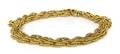 An 18 Karat Yellow Gold Textured Rope Chain