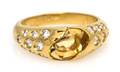 An 18 Karat Yellow Gold Citrine and Diamond Ring Chaumet