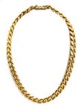 An 18 Karat Yellow Curb Link Necklace