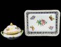 TWO HEREND PORCELAIN TABLE ARTICLES