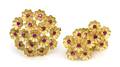 A Set of 18 Karat Yellow Gold and Ruby Jewelry Cartier
