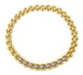 An 18 Karat Yellow Gold and Diamond Necklace