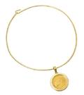 A 14 Karat Yellow Gold and US Gold Coin Pendant Necklace