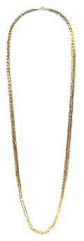 A 14 Karat Yellow Gold Foxtail Chain
