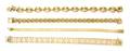 A Group of 14 Karat Yellow Gold Bracelets