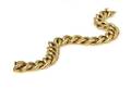 A 14 Karat Yellow Gold Curb Link Bracelet Trabert  Hoeffer