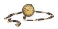An Edwardian 18 Karat Yellow Gold and Guilloche Enamel Pendant Watch Paul Ditisheim Circa 1900