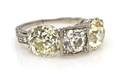 A Vintage Platinum and Diamond Ring