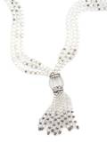 A White Gold Rock Crystal and Diamond Convertible Necklace Trianon