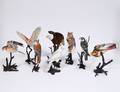 GROUP OF EIGHT ROYAL WORCESTER BIRDS OF PREY
