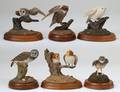 GROUP OF SIX HAMILTON COMPOSITION FIGURES OF OWLS