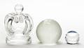 A Collection of Three Glass Paperweights