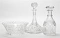 Three Cut Glass Articles