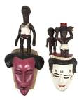 Two African Carved Wood Masks