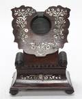 An English Rosewood and MotherofPearl Inlaid Pocket Watch Holder