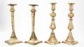 Two Pairs of Brass Candlesticks