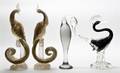 A Collection of Four Italian Glass Figures