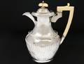 VICTORIAN SILVER PLATED HOT WATER JUG