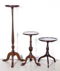 A Group of Three Candlestands