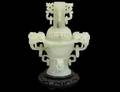 JADE INCENSE BURNER AND COVER