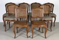 A Set of Eight Louis XV Style Side Chairs
