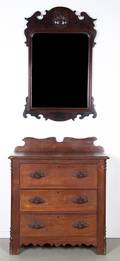 An American Victorian Walnut Washstand