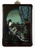A Chinese Reverse Painting on Glass