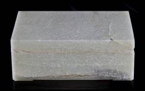 A Chinese Silver Mounted Lidded Jade Box