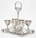 An English Silverplate Drinks Set John Sherwood  Sons