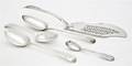 Five English Silver Flatware Articles