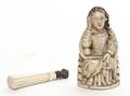 Two Carved Ivory Articles
