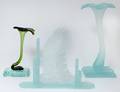 GROUP OF THREE ART GLASS ARTICLES