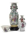 A Group of Three Chinese Porcelain Articles