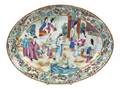 A Chinese Export Famille Rose Tray