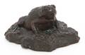 A Continental Bronze Figure of a Toad