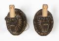 A Pair of BronzeClad Sconces