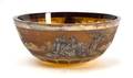 A Continental Amber Glass Bowl