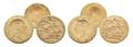 Six British Sovereign Gold Coins