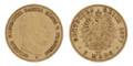 An 1877 German States Prussia 5 Mark Gold Coin